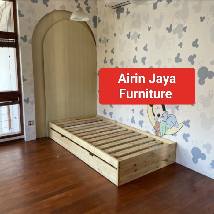 PREMIUM tempat tidur minimalis sleding bed size 90x200