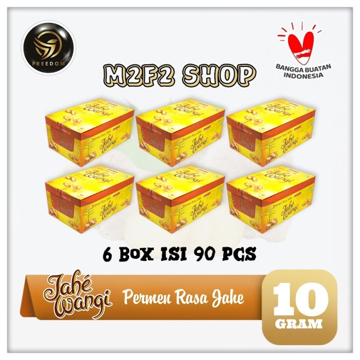 

Sido Muncul PERMEN Jahe Wangi Sachet - 150 gr (Harga 6 Box)