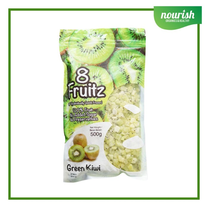 

Lezat- 8 Fruitz IQF Green Kiwi IQF / Kiwi Beku 500 gr