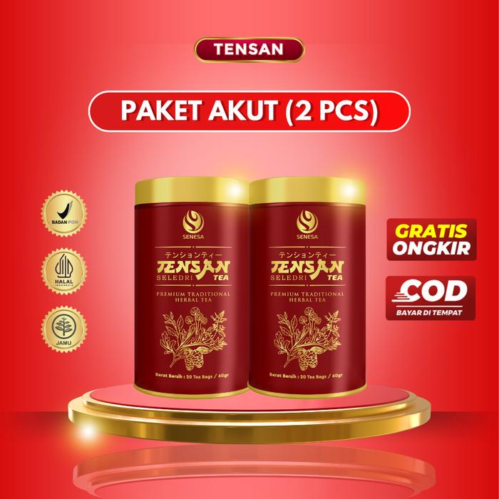 

Tensan 2 Kaleng Teh Daun Seledri Pegagan