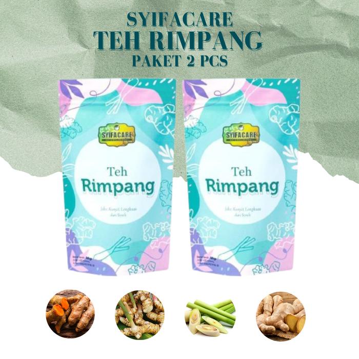 

(PAKET 2 PCS) Teh Rimpang Syifacare Rempah Herbal 100% Bahan Alami Isi 20 Kantong - Tea I 40x Seduh