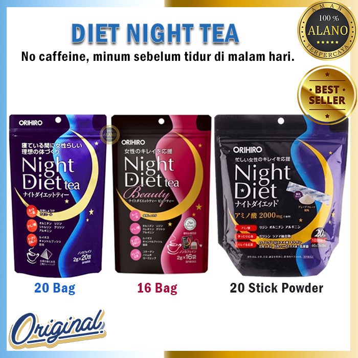 

Teh Diet Nigh Tea Sachet Powder Original Japan