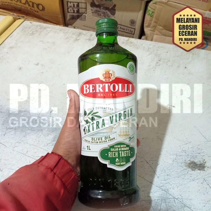 

Lezat- BERTOLLI EXTRA VIRGIN OLIVE OIL 1L / 1 L / MINYAK ZAITUN
