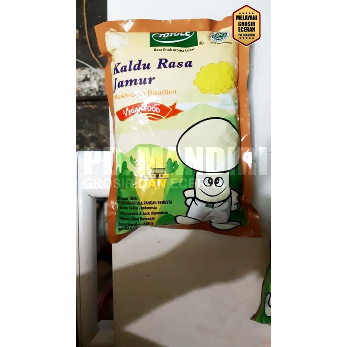 

Lezat- TOTOLE KALDU JAMUR 400 GR / PENYEDAP RASA / Vegetarian