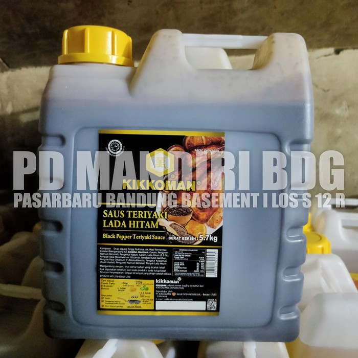 

Lezat- KIKKOMAN SAUS TERIYAKI LADA HITAM 5,7 KG