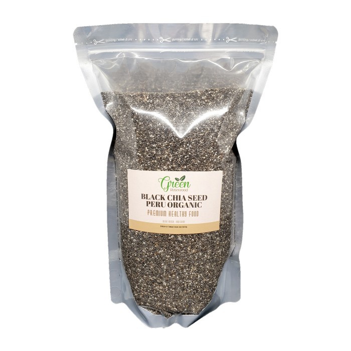 

(GoodSeller) BLACK CHIA SEED 1 KG PERU ORGANIC - CHIA SEEDS CHIASEED 1000 GRAM