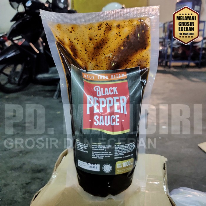 

Lezat- SAUS LADA HITAM 1 KG BLACK PEPPER SAUCE