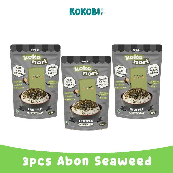 

3pcs KOKO NORI Abon Rumput Laut Tabur - TRUFFLE Seaweed Flake KOKOBI