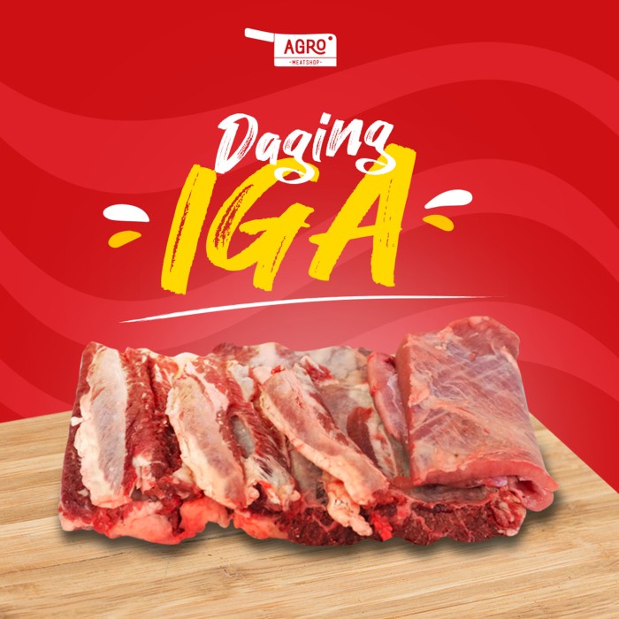 

Lezat- Daging Iga Sapi / Rib Meat / Daging Sop, Gulai / Daging Segar