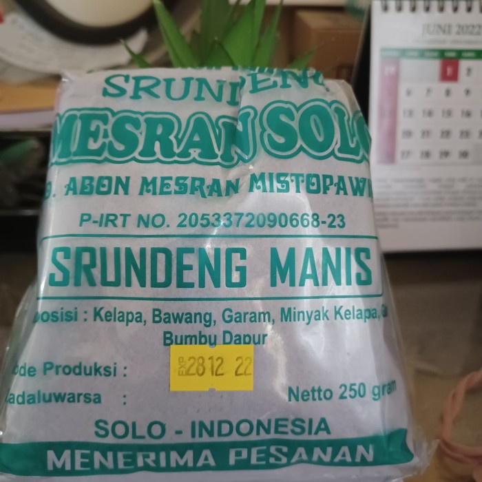 

serundeng manis mesran solo