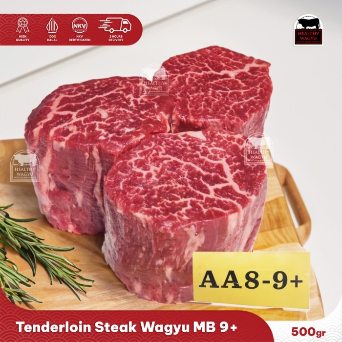 

Lezat- Australian Premium Wagyu Tenderloin Mb 9 Full Blood 500gr
