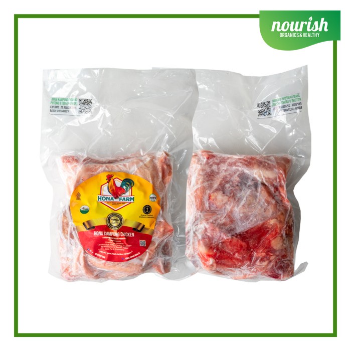 

Lezat- Hona Farm Ayam Kampung Organik Probiotik 800-899GR (Potong 8)