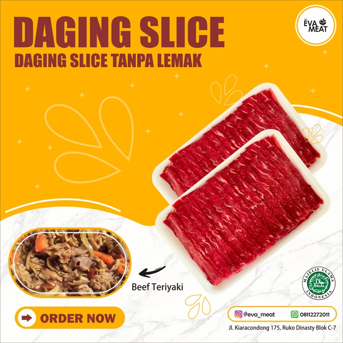 

Lezat- daging slice tanpa lemak / shabu - shabu / shabu 500 gr/ teriyaki