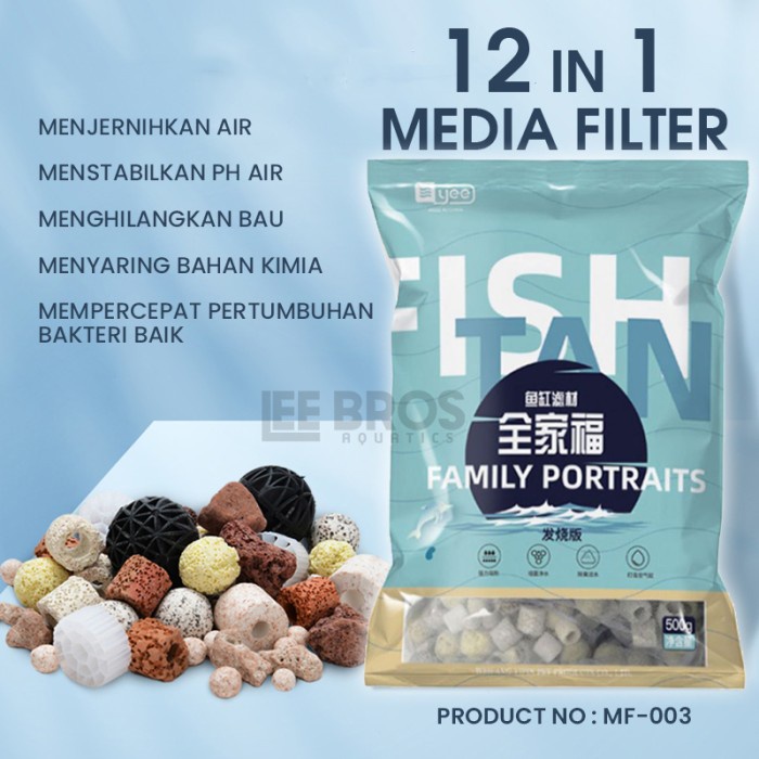 Media Filter Aquarium 12 in 1 Penjernih Air Aquarium