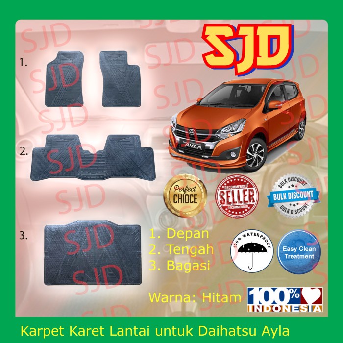 Karpet Mobil / Karpet Karet Lantai Mobil Daihatsu Ayla