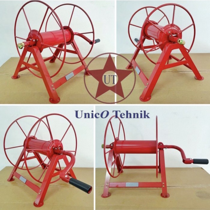 Terbaru Tempat /Alat Gulungan Selang Air Taman Hose Winch Sanchin Hr 100 Meter Packing Aman