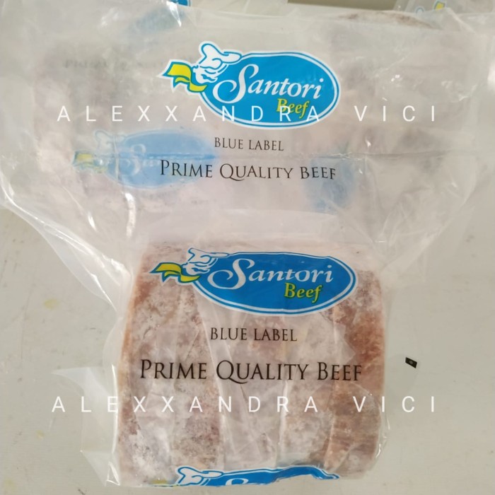 

Lezat- Wagyu Steak Premium Cut Santori Blue Label isi 5 pack