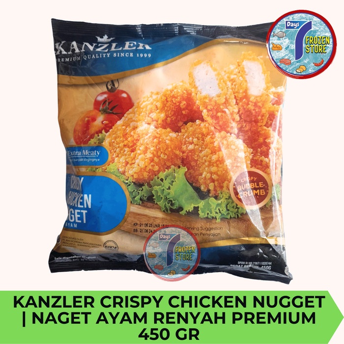 

Lezat- Crispy Chicken Nugget Kanzler Naget Ayam Renyah Premium 450 gr