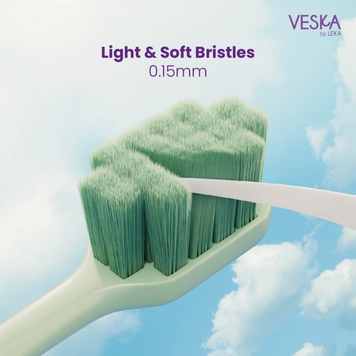 New Veska by LEKA Cloud Brush - Sikat Gigi Toothbrush
