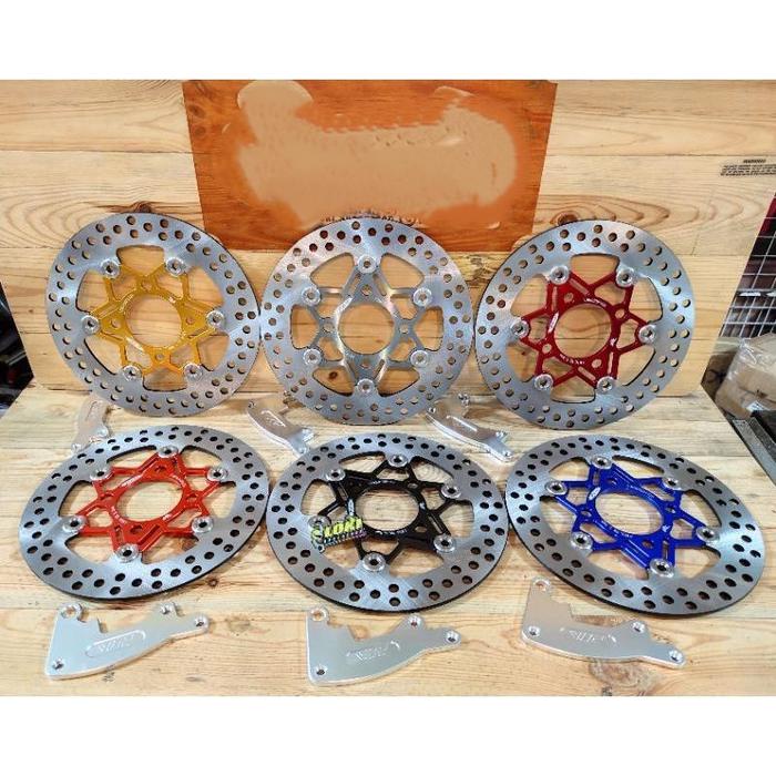 Disc Cakram Piringan PSM Titanium Floating Vario Scoopy Beat Click 220 mm Bracket