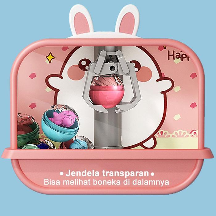 Terbaru Mainan Mesin Capit Anak Mesin Capit Mini + Boneka Dengan Musik Dan Lampu