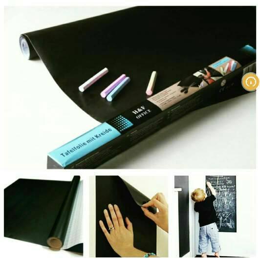 

TERLARIS wallpaper chalkboard whiteboard dan greenboard papan tulis 60 x200 cm