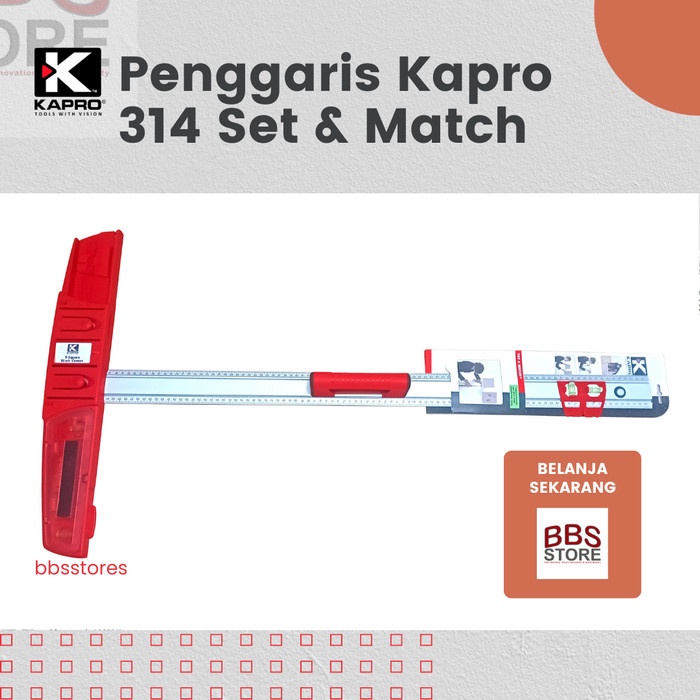 

TERLARIS Penggaris Kapro Tipe 314 Set & Match