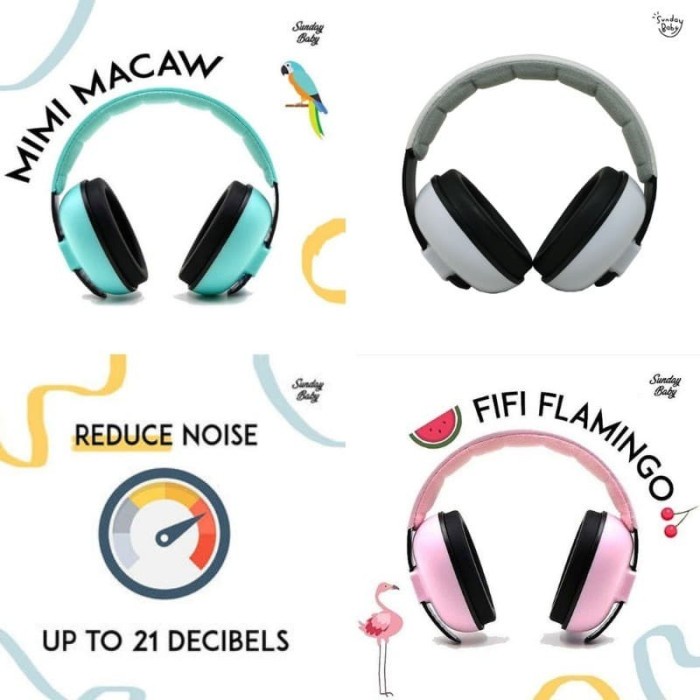 Rwz - Sunday Baby Protective Baby Earmuff Untuk Melindungi Pendengaran Bayi