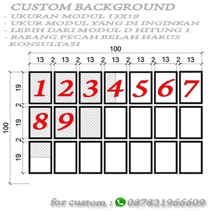 Pet- BG003 Background kandang hewan reptile terrarium aquarium tank custom