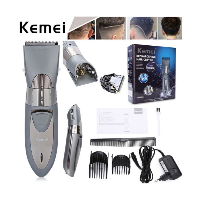 Flash- Alat Cukur Kemei KM-605 Mesin Cukur Rambut Hair Clipper