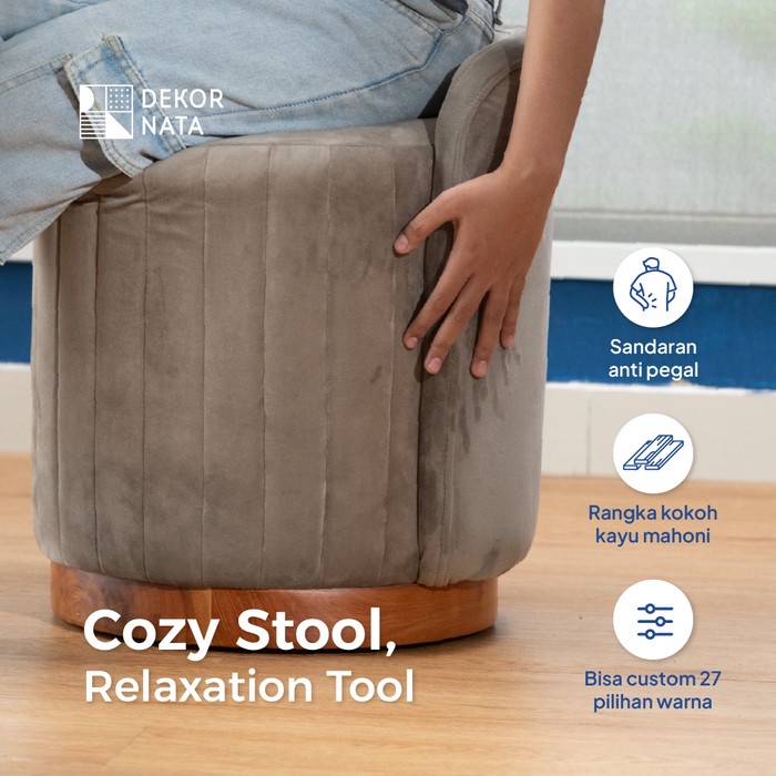 TERLARIS Zenia Stool Minimalis / Kursi / Bangku Sofa - Dekornata