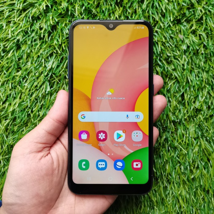 Handphone samsung a01 2/16gb hp aja second seken bekas murah *