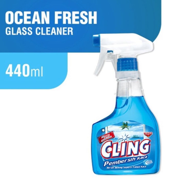 JTTOP" CLING PEMBERSIH KACA / CLING BOTOL SPRAY 425 ML / GLASS CLEANER