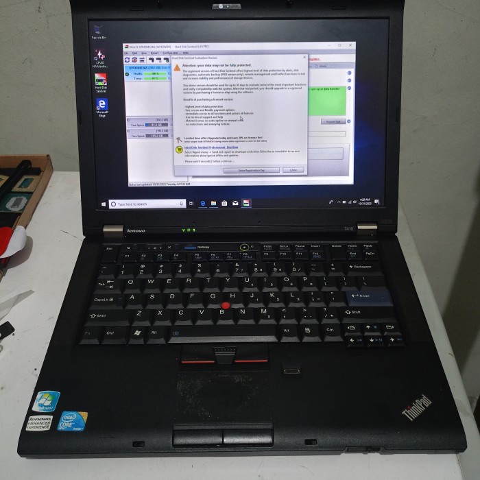 laptop lenovo thinkpad t410 bekas bagus *