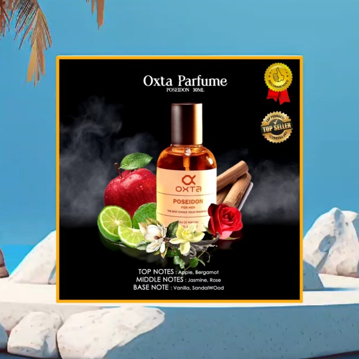 Flash- PARFUM OXTA poseidon parfum pria non alkohol - parfum pria tahan lama
