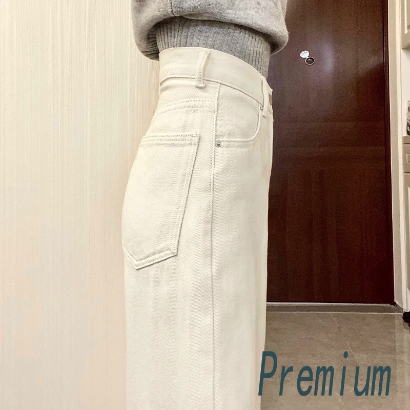 Terbaru Celana Wanita Jeans Jeans Putih Celana Jeans Wanita Jeans Cream Celana Boyfriend Wanita