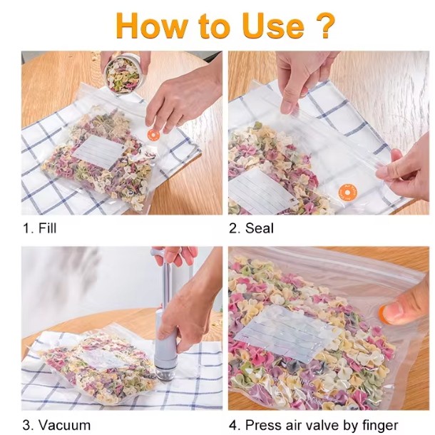 NEW.. POMPA SEDOT ANGIN PLASTIK MAKANAN PLASTIC VACUUM MAKANAN VACUUM PLASTIC FOOD BAG MANUAL PUMP