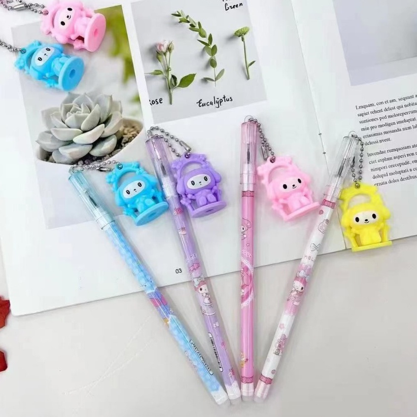 

(12Pc) Pena Ballpen Pen Gel Motif Gantung Ayunan Kuromi