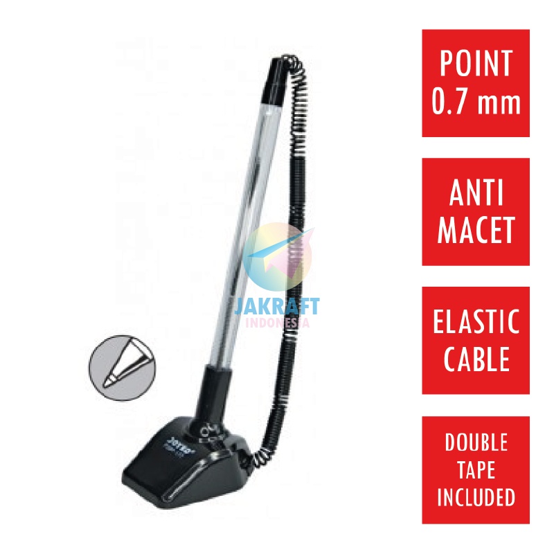 

(12 Pcs) Grosir Pulpen Bolpen Meja Berdiri Joyko Psbp-177 Tebal 0.7 Mm Pen Stand Ballpoint Anti