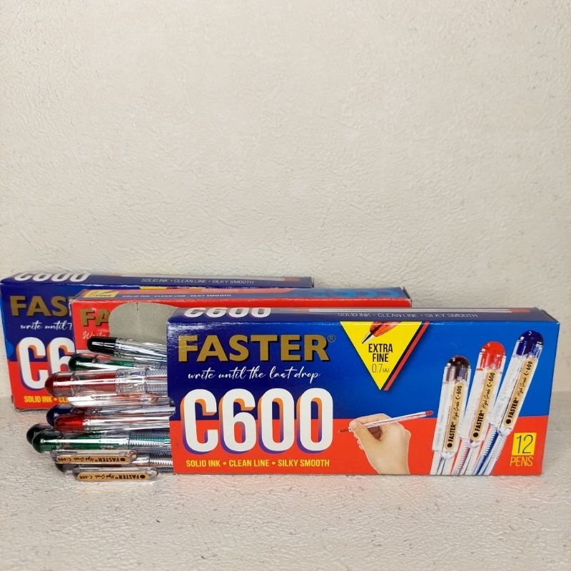 

Pulpen Faster Tutup C600/Lusin