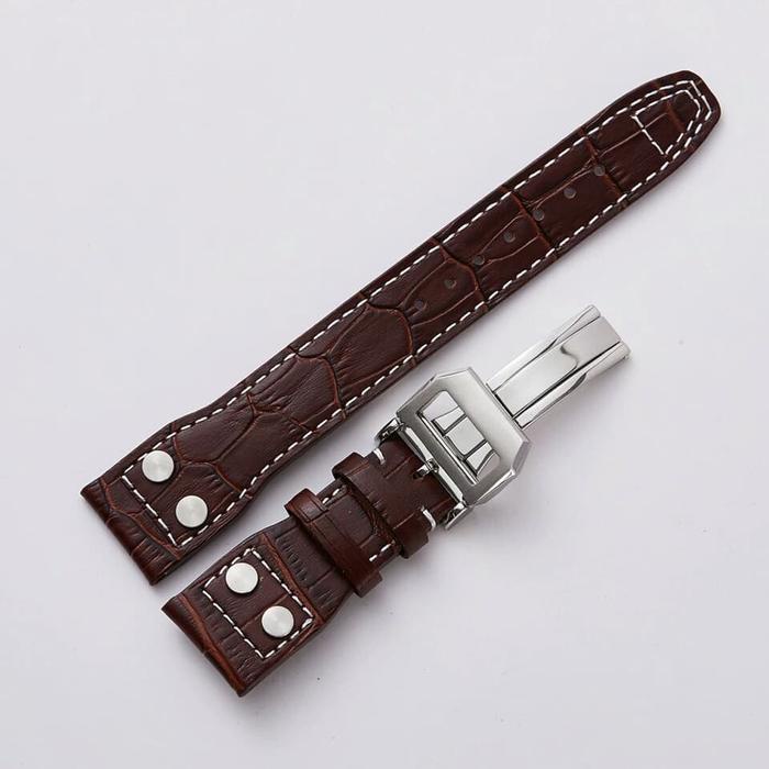 LANGSUNG DI CO 22MM IWC MARK 17 LEATHER STRAP TALI JAM TANGAN KULIT ASLI IWC