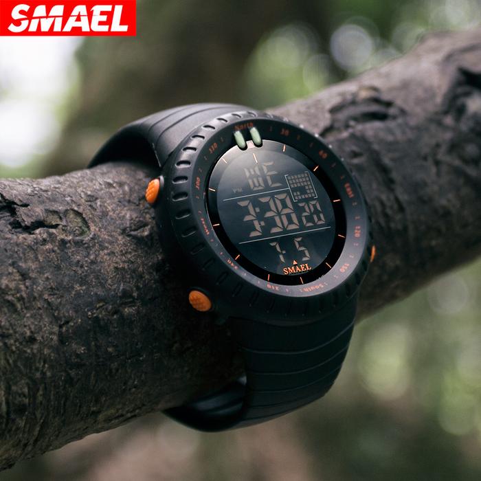 ORIGINAL.. JAM TANGAN DIGITAL PRIA WANITA SPORT MERK SMAEL 1237