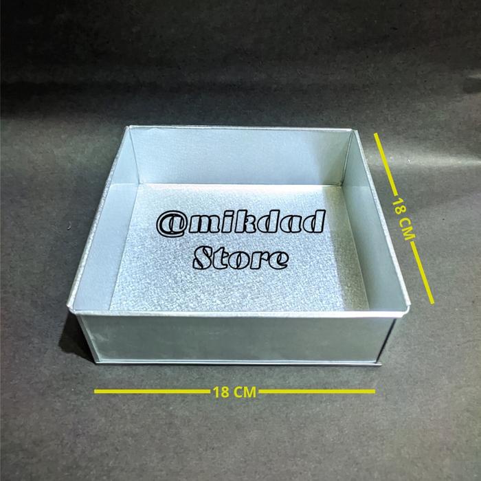 

Loyang Kotak / Loyang Kue Lapis / Loyang Bolu Pralatan Bolu Ukuran 18-26 Cm Tinggi 7 Cm
