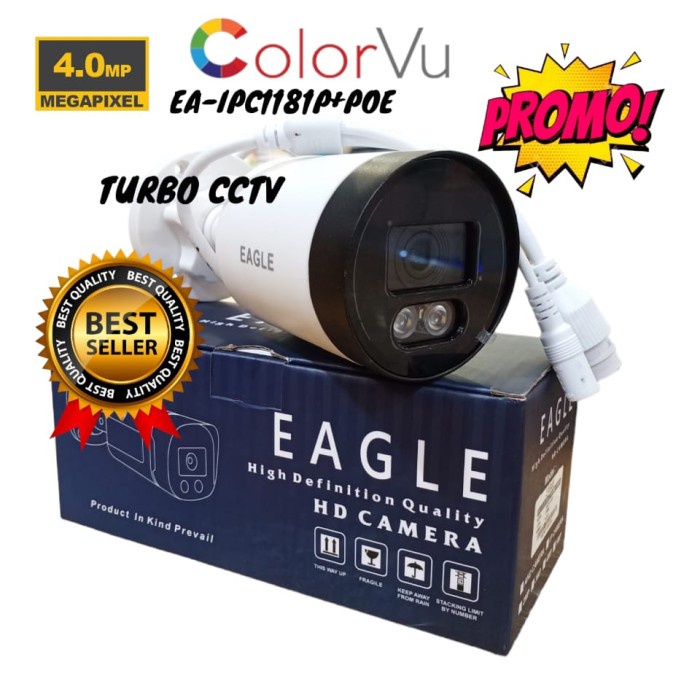 EAGLE Kamera Cctv Outdoor IP Cam 4MP Full Color IP Kamera Cctv