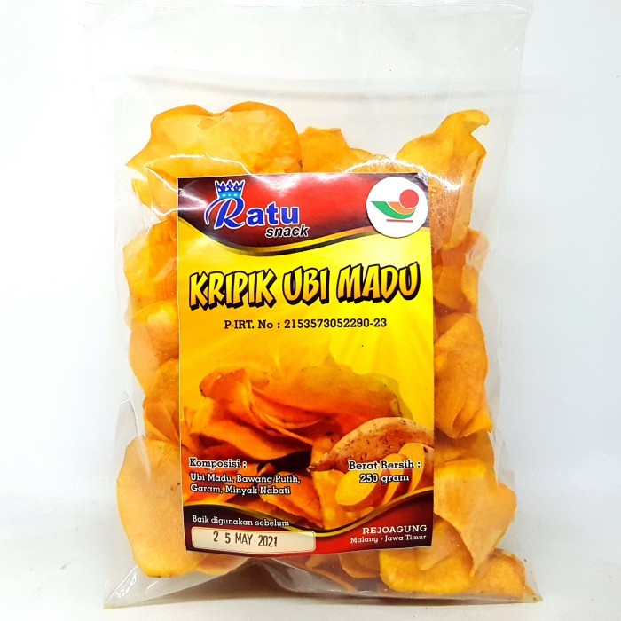 

(TopSeller) RATU KRIPIK UBI MADU 250gr KERIPIK CRISPY CAMILAN CEMILAN CILEMBU