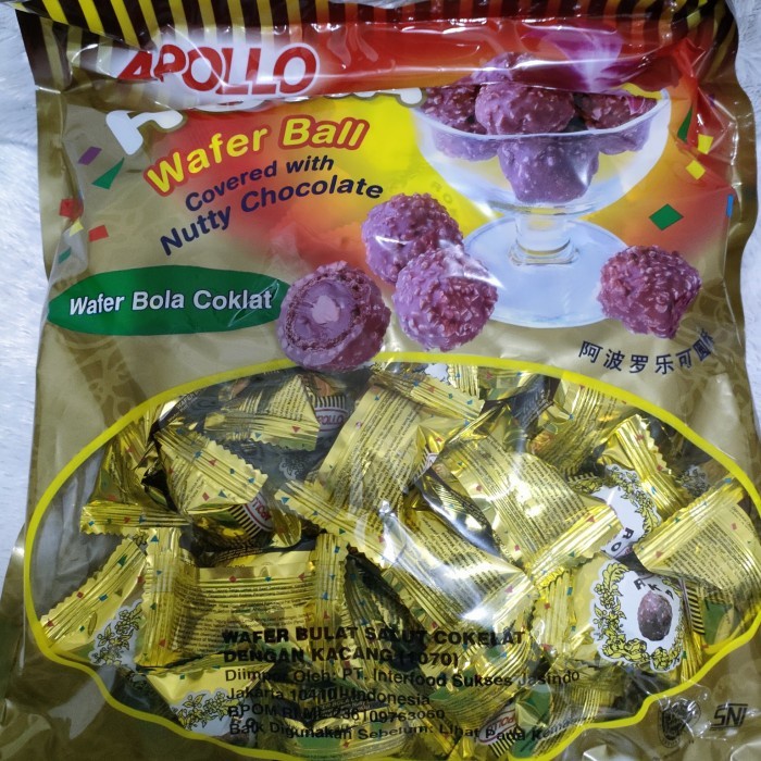 

(TopSeller) Coklat Apollo Roka Wafer Bola Coklat 420 gr