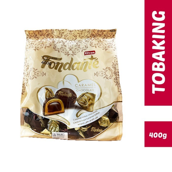 

(TopSeller) Elvan Fondante Chocolate Caramel Milk Cream 400g