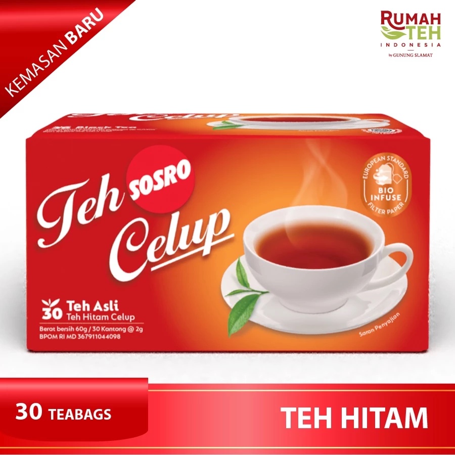 

Teh Celup Sosro 30 Bags - Teh Hitam berkualitas - Tea Bag