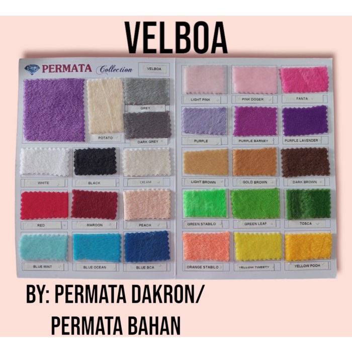 TERBAIK Kain Velboa Halus Bahan Boneka