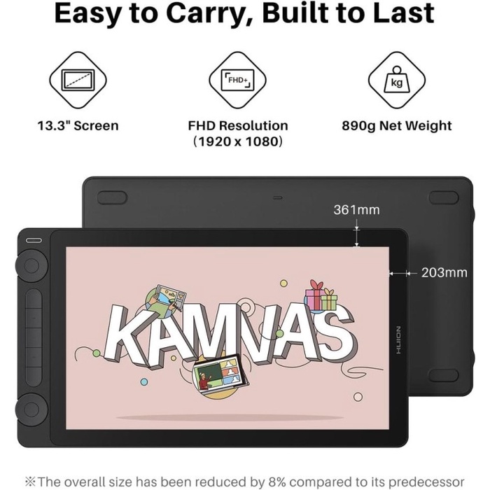Huion Kamvas 13 Gen 3 Pen Display Tablet Kamvas13 Gen3